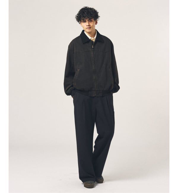 417 EDIFICE「TRツイル ワイドイージーパンツ」|スラックス|