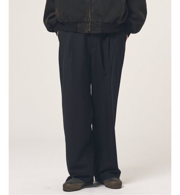 417 EDIFICE「TRツイル ワイドイージーパンツ」|スラックス|