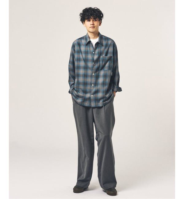 417 EDIFICE「TRツイル ワイドイージーパンツ」|スラックス|