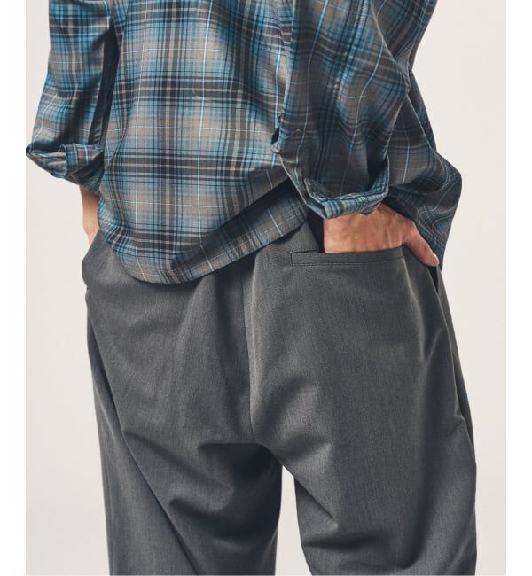 417 EDIFICE「TRツイル ワイドイージーパンツ」|スラックス|