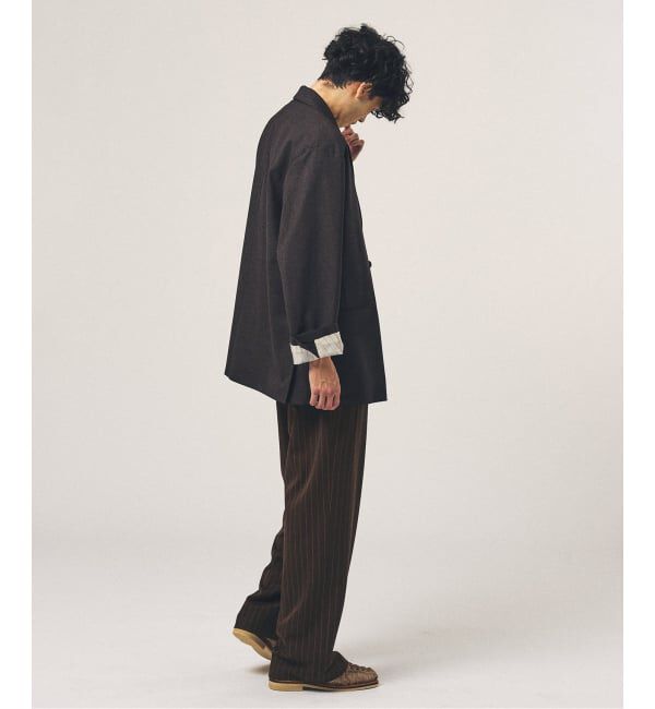 417 EDIFICE「TRツイル ワイドイージーパンツ」|スラックス|