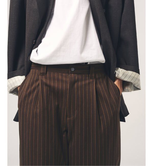 417 EDIFICE「TRツイル ワイドイージーパンツ」|スラックス|