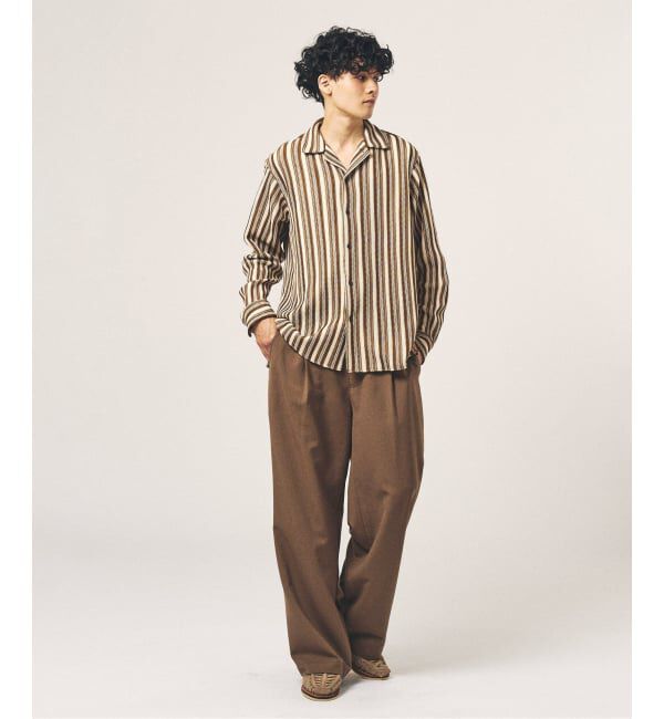 417 EDIFICE「TRツイル ワイドイージーパンツ」|スラックス|