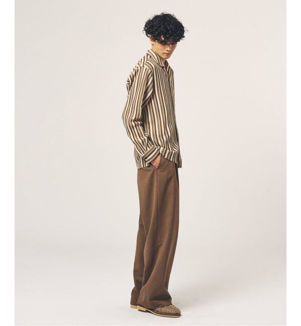 417 EDIFICE「TRツイル ワイドイージーパンツ」|スラックス|