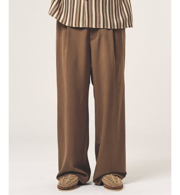 417 EDIFICE「TRツイル ワイドイージーパンツ」|スラックス|