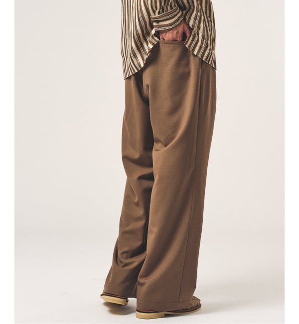 417 EDIFICE「TRツイル ワイドイージーパンツ」|スラックス|