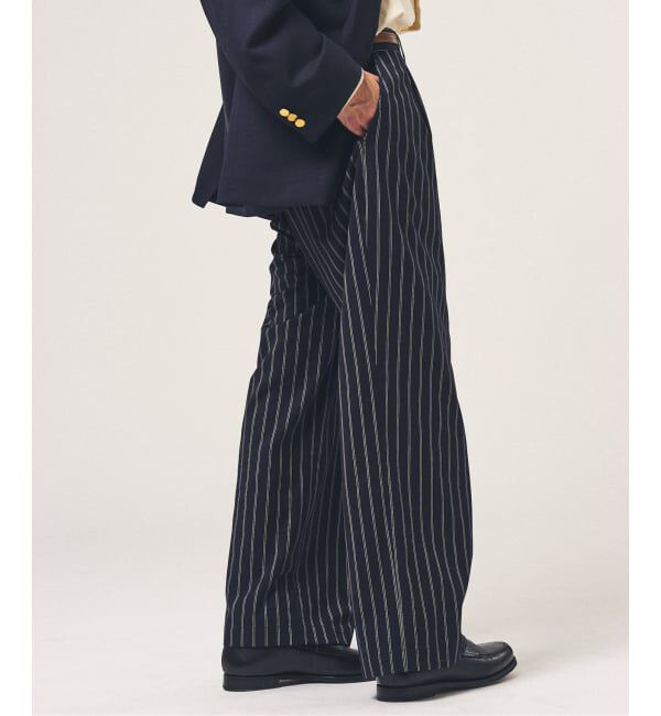 417 EDIFICE「TRツイル ワイドイージーパンツ」|スラックス|