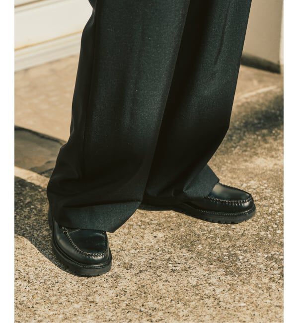 417 EDIFICE「TRツイル ワイドイージーパンツ」|スラックス|
