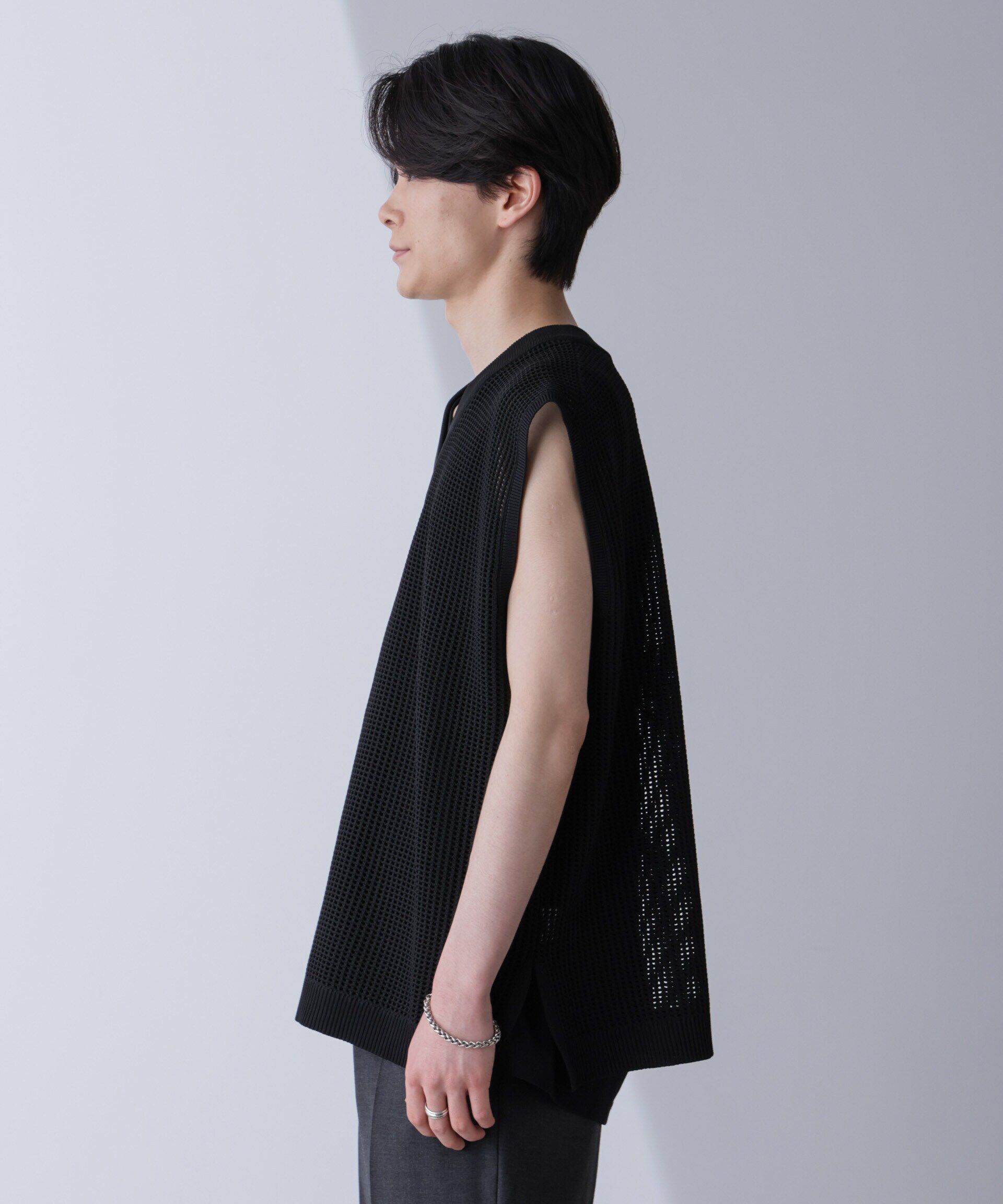 nano･universe「ルーズシルエット ニットベスト」|ニット・セーター|
