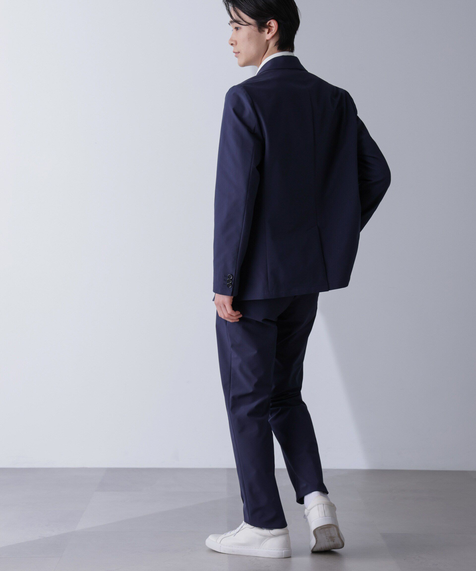 nano･universe「｢N JACKET PREMIUM｣TEXBRID(R)撥水ｳﾗﾄﾞｯﾄｽﾄﾚｯﾁｼﾞｬｹｯﾄ(ｾｯﾄ 」|スーツ|