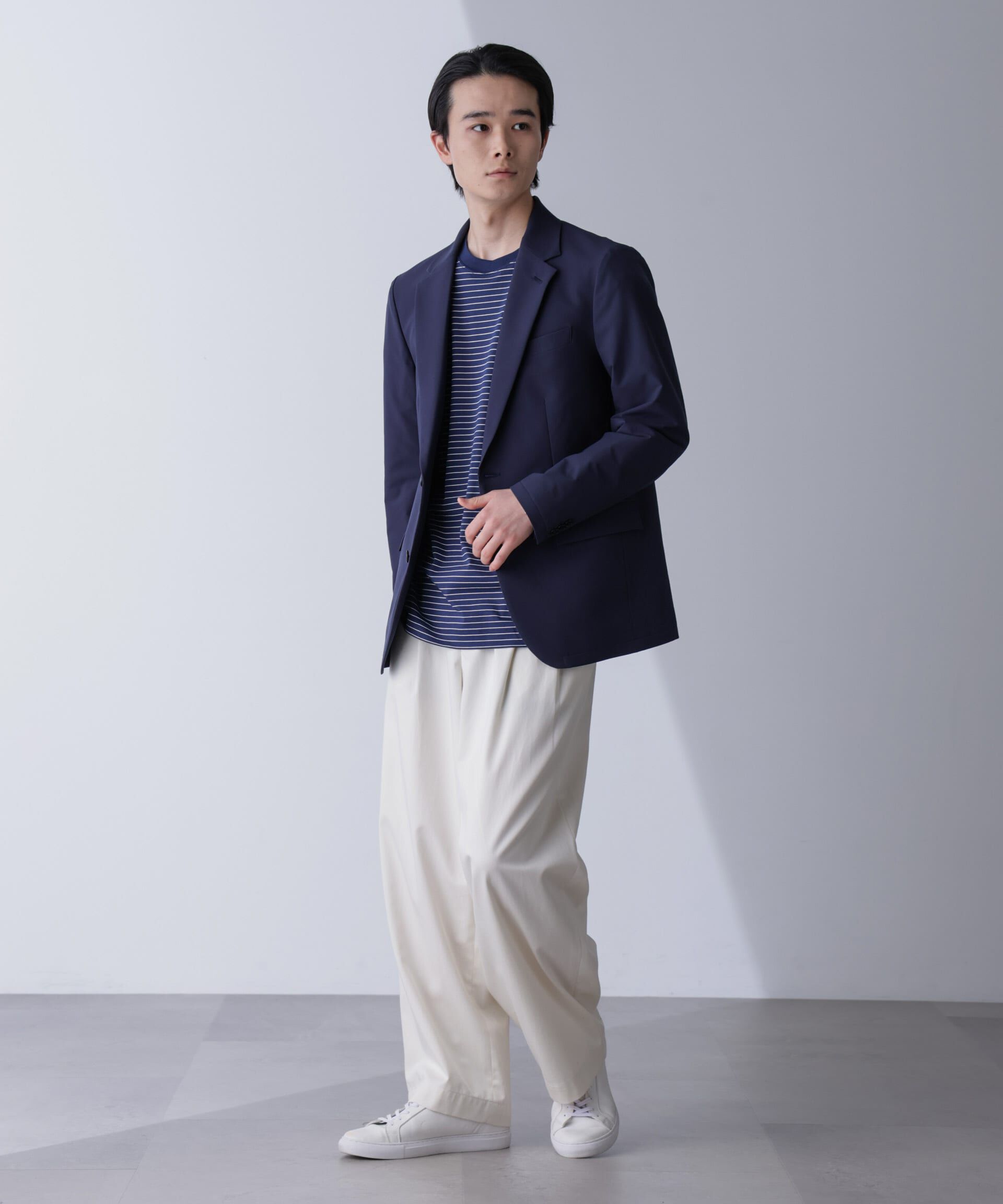 nano･universe「｢N JACKET PREMIUM｣TEXBRID(R)撥水ｳﾗﾄﾞｯﾄｽﾄﾚｯﾁｼﾞｬｹｯﾄ(ｾｯﾄ 」|スーツ|