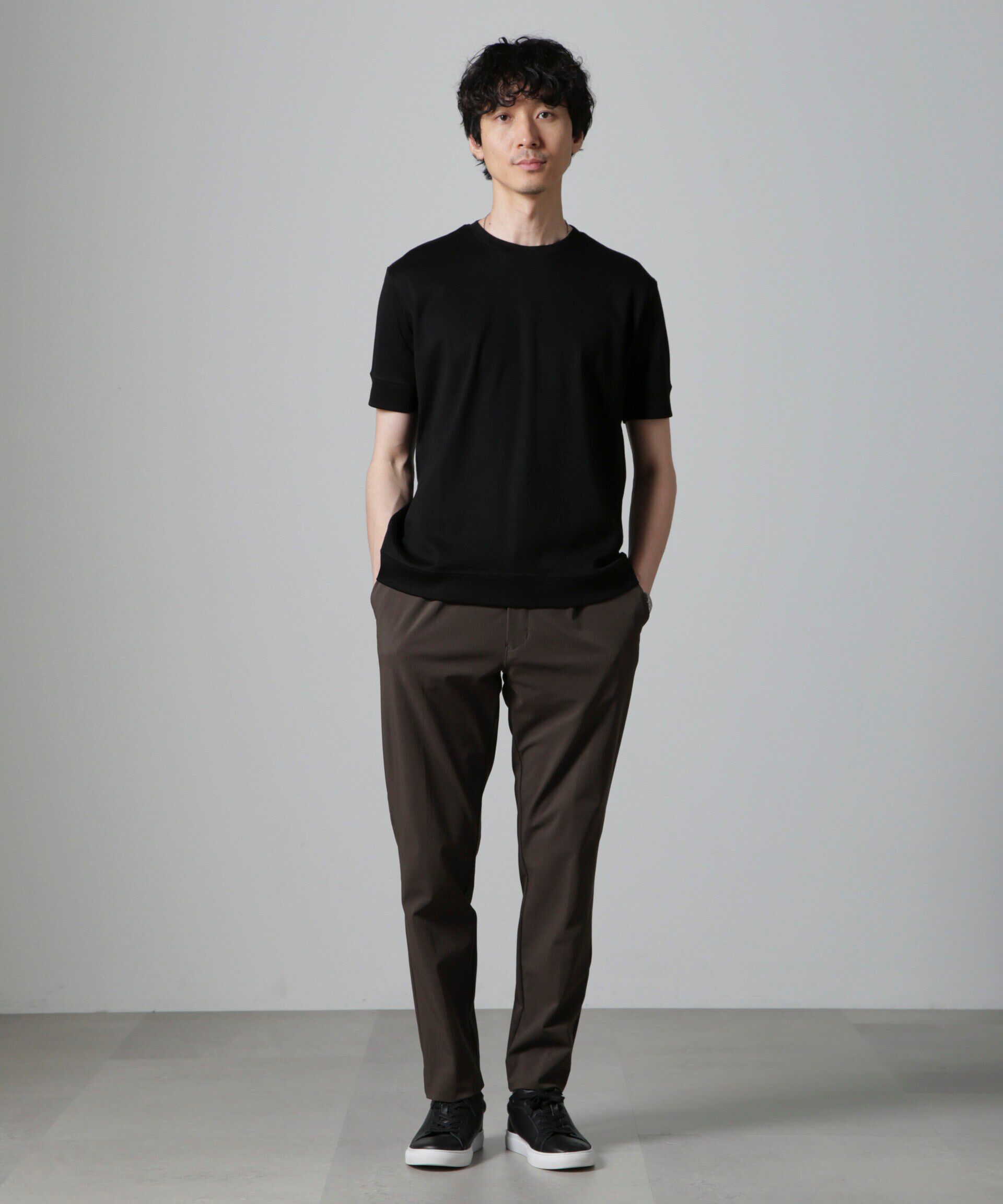 nano･universe「｢FORMAL JERSEY｣クルーネックカットソー半袖」|Tシャツ・カットソー|