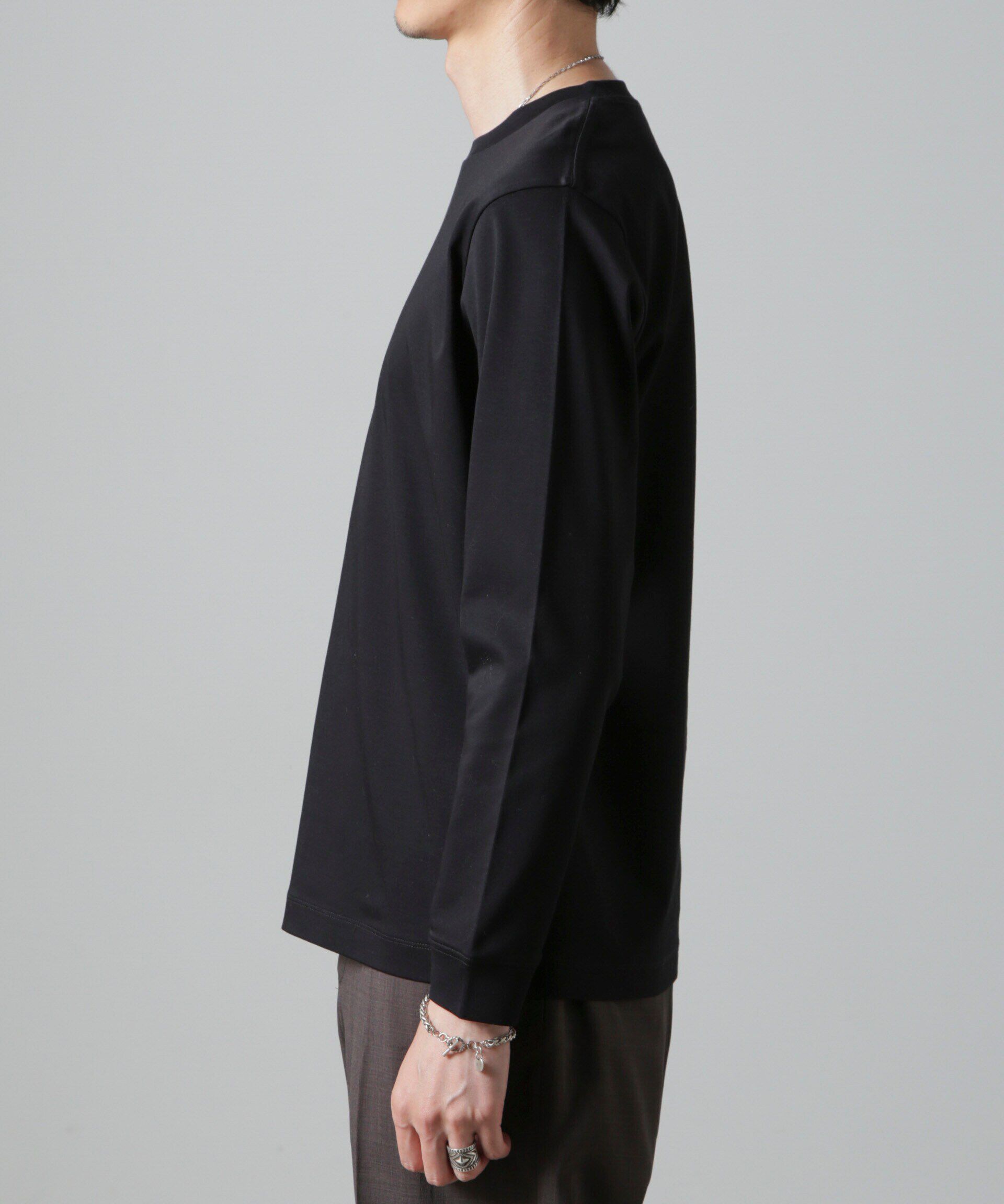 nano･universe「アンチスメルクルーネックTシャツ 長袖」|Tシャツ・カットソー|