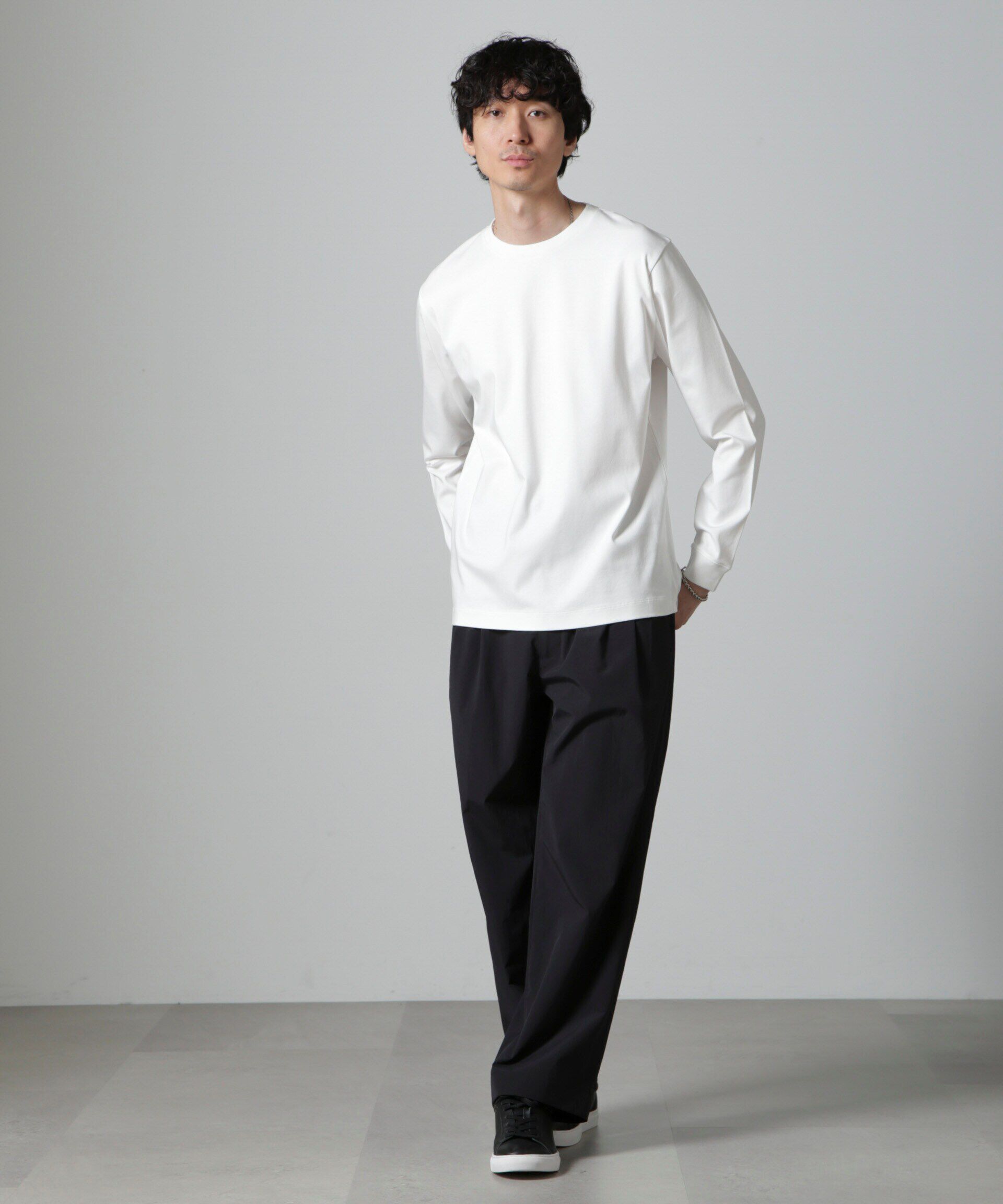 nano･universe「アンチスメルクルーネックTシャツ 長袖」|Tシャツ・カットソー|