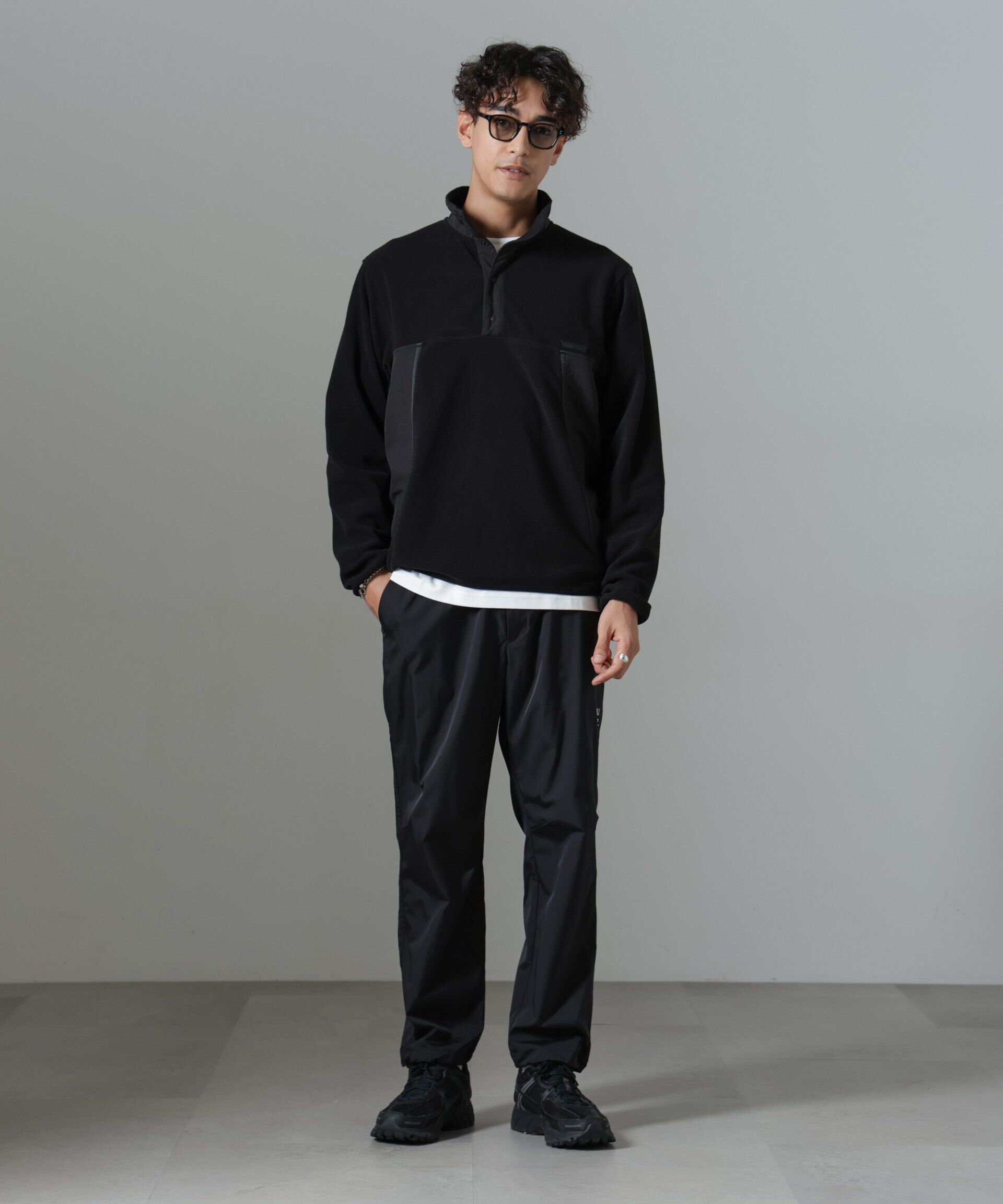 nano･universe「「NJ/CLUB」PARKSTOCK スナップフリースプルオーバー」|Tシャツ・カットソー|