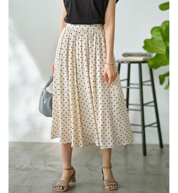 組曲「【WEB限定】ドットプリントデシン フリルパンツ」|その他|