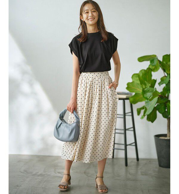 組曲「【WEB限定】ドットプリントデシン フリルパンツ」|その他|