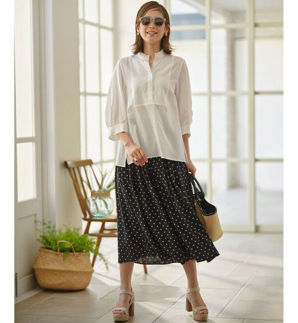 組曲「【WEB限定】ドットプリントデシン フリルパンツ」|その他|