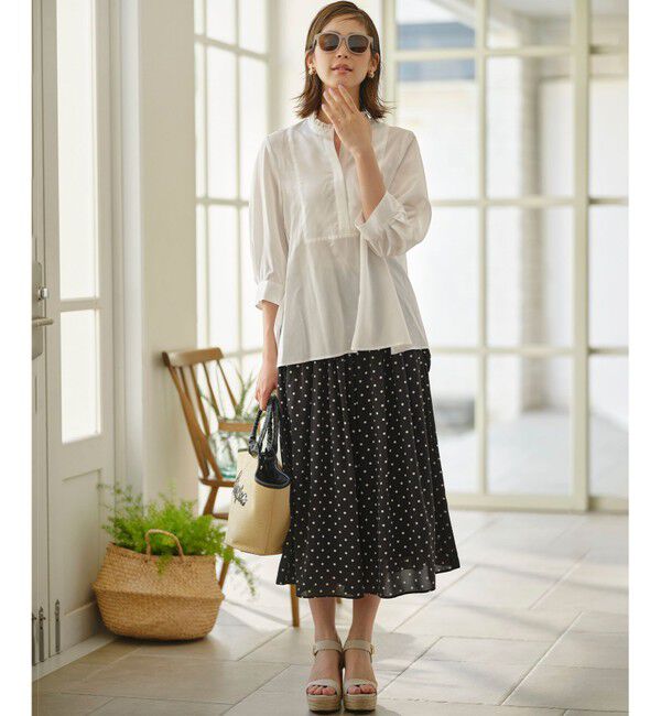 組曲「【WEB限定】ドットプリントデシン フリルパンツ」|その他|