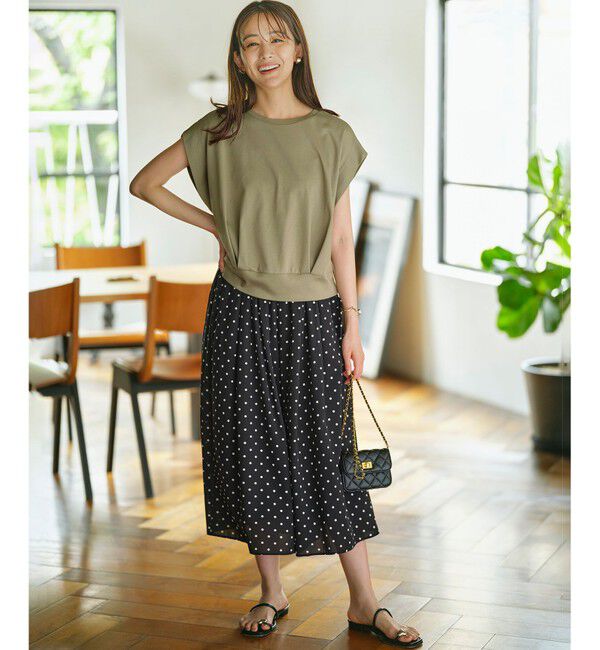 組曲「【WEB限定】ドットプリントデシン フリルパンツ」|その他|