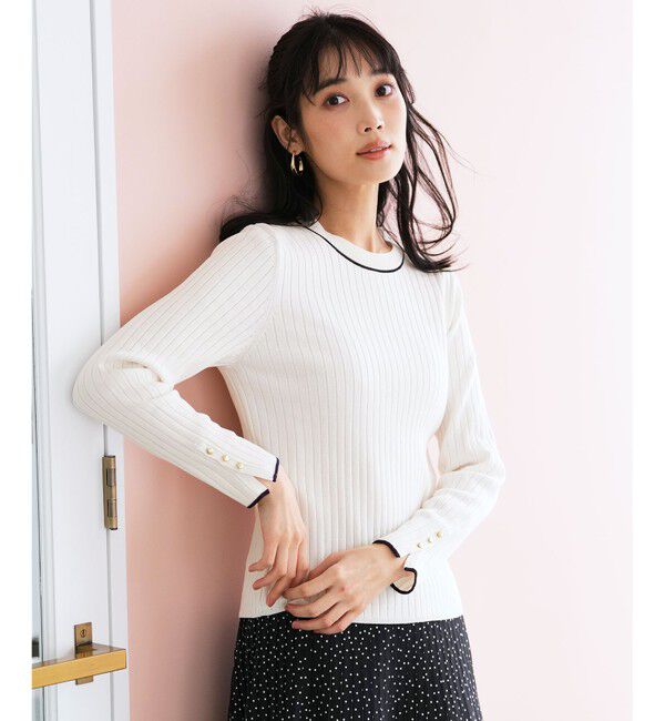 ANY SIS「ラインポイント ニット」|ニット・セーター|