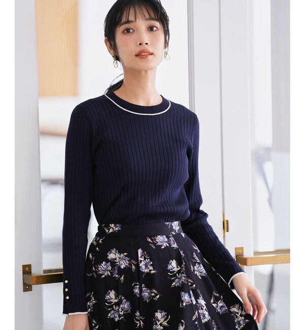 ANY SIS「ラインポイント ニット」|ニット・セーター|