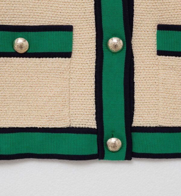 NOLLEY'S「配色ニットジャケット」|カーディガン|