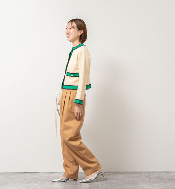 NOLLEY'S「配色ニットジャケット」|カーディガン|