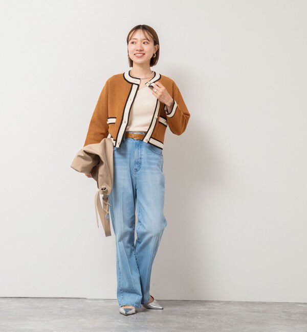 NOLLEY'S「配色ニットジャケット」|カーディガン|