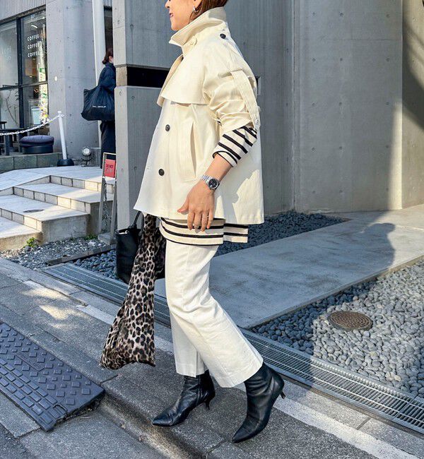 Rie Miller「【RM denim】スリットクロップドセンタープレスデニム」|デニム|