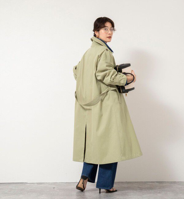 NOLLEY'S「NMPウォッシャブルロングトレンチコート」|トレンチコート|