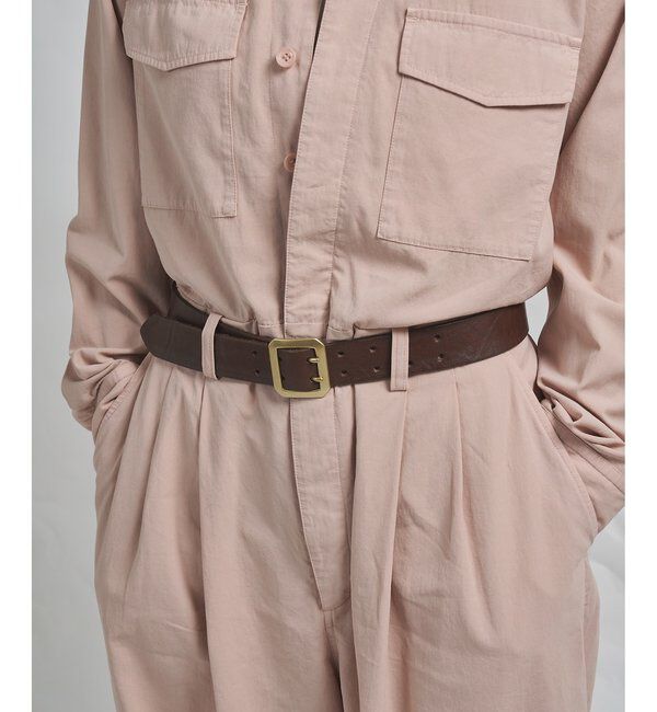 THE PAUSE「＜WEB限定＞【THE PAUSE】ダブルピンベルト」|ベルト|ブラウン