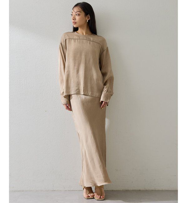  「ピグメントクルーブラウス」|シャツ・ブラウス|