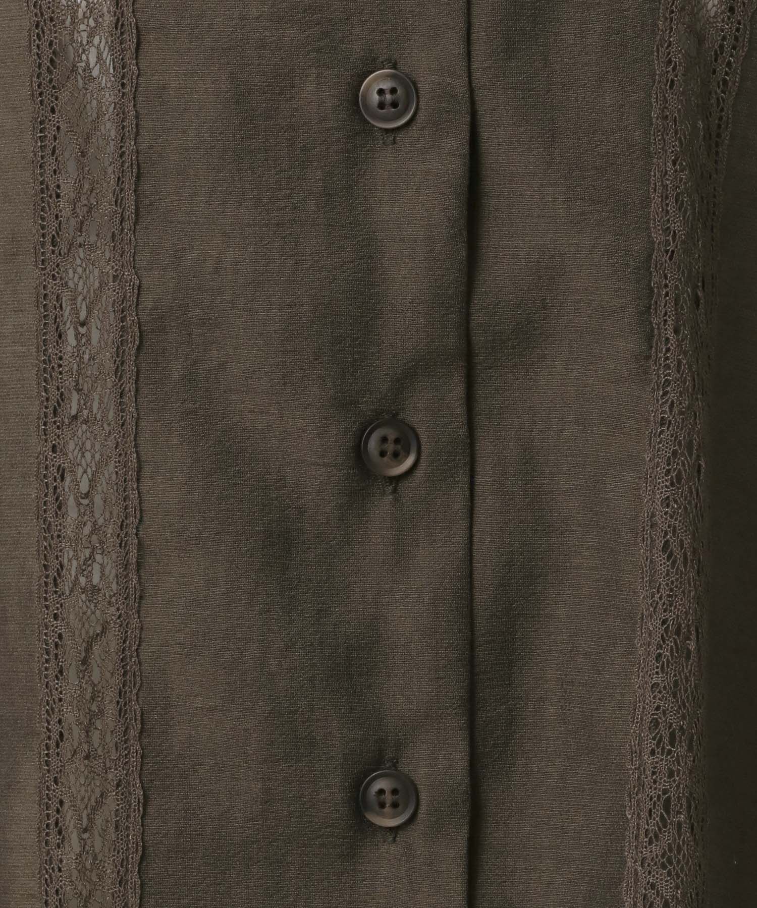 A part by 「レースオープンカラーシャツ」|シャツ・ブラウス|