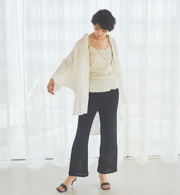 Rouge vif「レーシーニットパンツ」|その他|