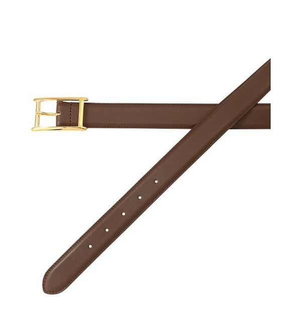 Rouge vif「【ATELIER AMBOISE/アトリエ アンボワーズ】Hバックルレザーベルト」|ベルト|