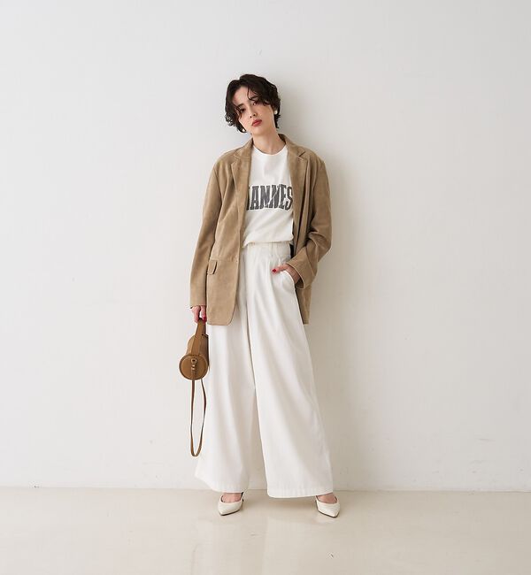 Rouge vif「ゴートスエードシングルジャケット」|テーラードジャケット|