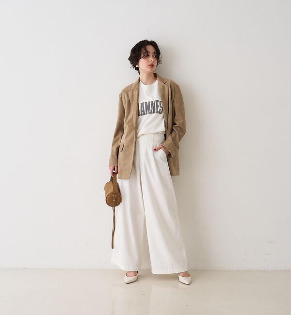 Rouge vif「ゴートスエードシングルジャケット」|テーラードジャケット|