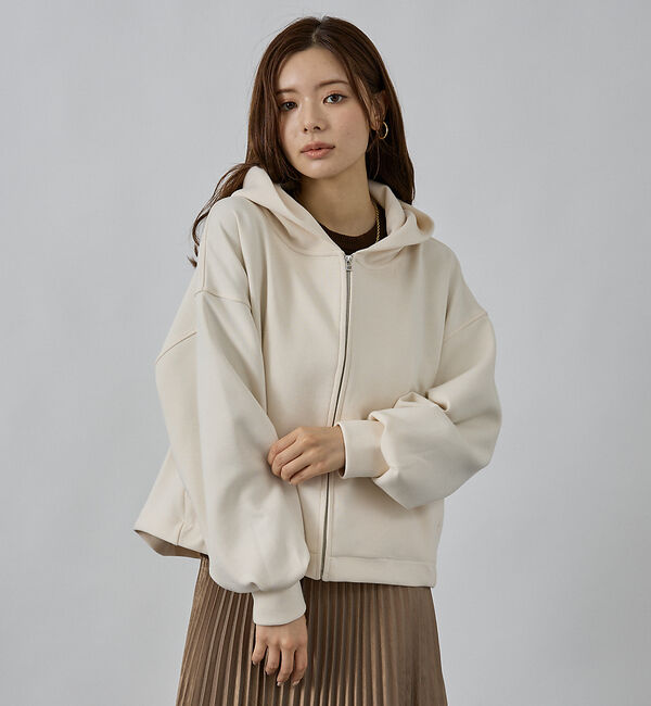 abahouse mavie「シルキーダンボールフーディー」|パーカー|