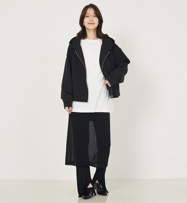 abahouse mavie「シルキーダンボールフーディー」|パーカー|