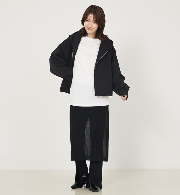 abahouse mavie「シルキーダンボールフーディー」|パーカー|