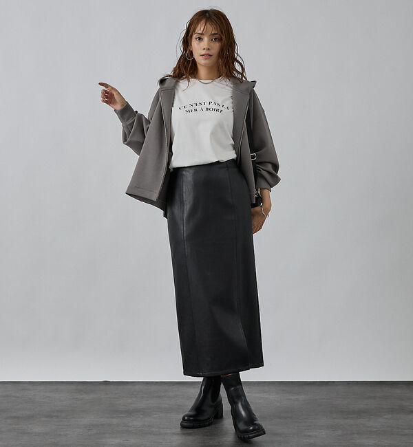 abahouse mavie「シルキーダンボールフーディー」|パーカー|