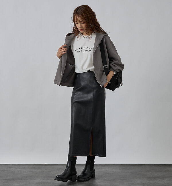 abahouse mavie「シルキーダンボールフーディー」|パーカー|