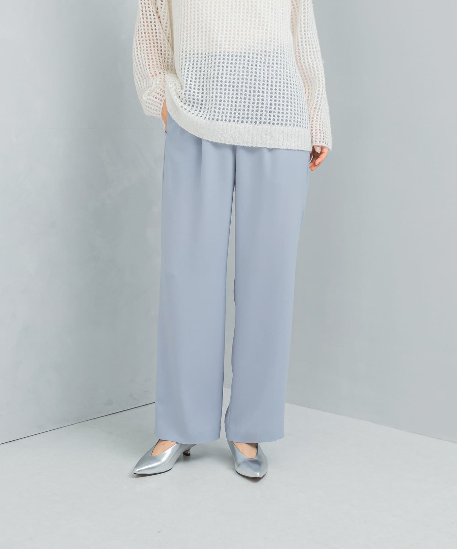 URBAN RESEARCH ROSSO「ストレッチジョーゼットイージーパンツ」|その他|ブルー系その他