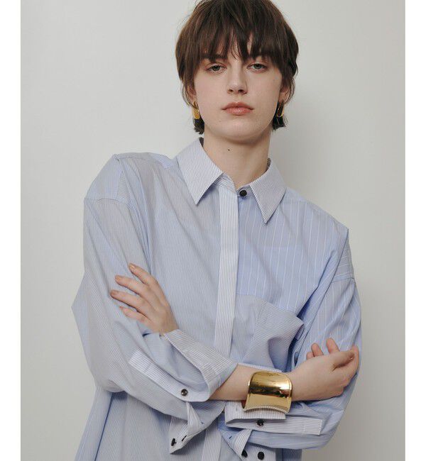 allureville/クレイジーストライプシャツ