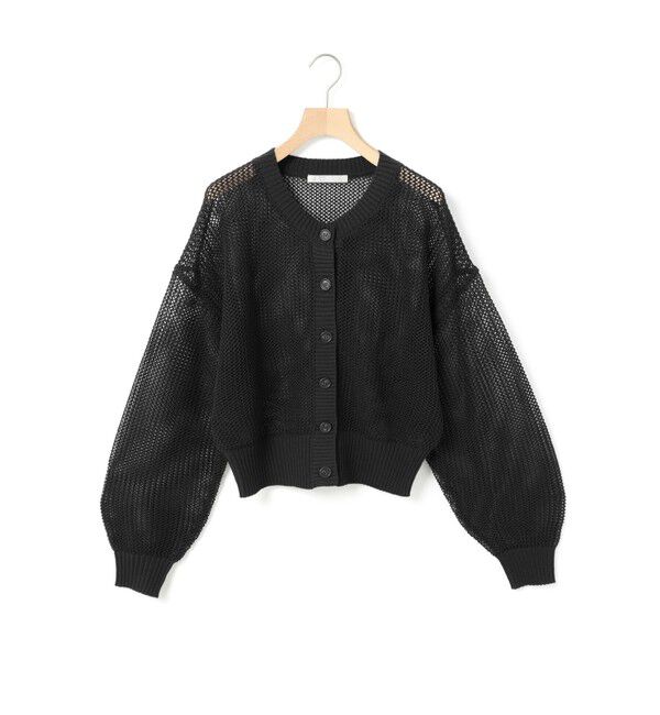 MARMARMAR「MARMARMAR メッシュカーディガン」|カーディガン|ブラック