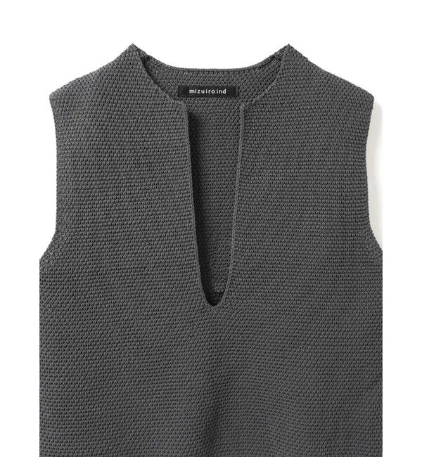 mizuiro ind「mizuiro ind ディープＶネックベスト」|ベスト・ジレ|