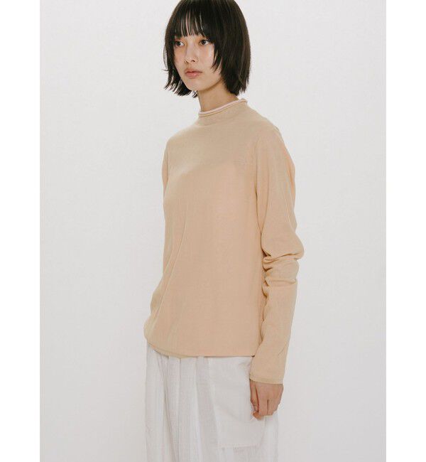 MIDIUMISOLID「MIDIUMISOLID for Ladies シアーレイヤードタートルネックプルオーバー」|Tシャツ・カットソー|