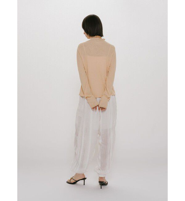 MIDIUMISOLID「MIDIUMISOLID for Ladies シアーレイヤードタートルネックプルオーバー」|Tシャツ・カットソー|