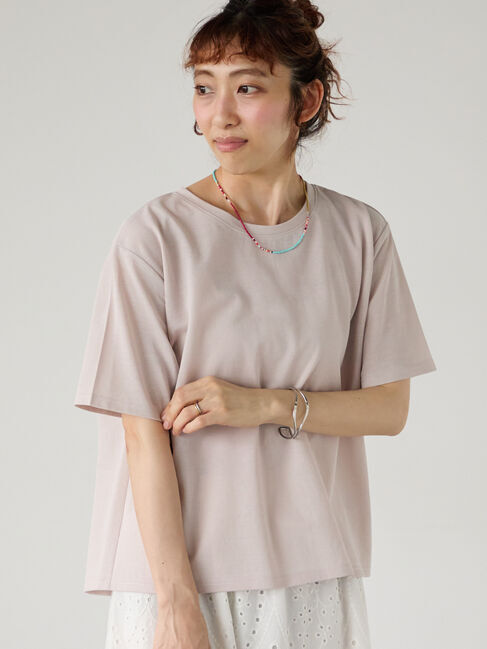 Lugnoncure「プレーティングバックシャンTシャツ」|Tシャツ・カットソー|ベージュ